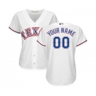 Women's Texas Rangers Customized White Home Cool Base Custom Jersey