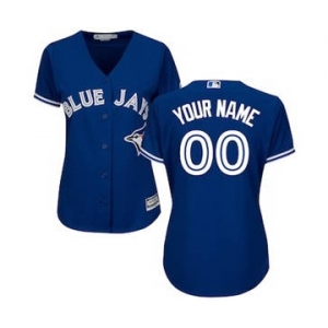 Women's Toronto Blue Jays Customized Royal Alternate Cool Base Custom Jersey