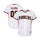 Youth Arizona Diamondbacks White Home Custom Baseball Baseball Jersey