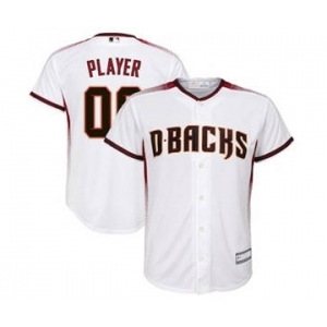 Youth Arizona Diamondbacks White Home Custom Baseball Baseball Jersey