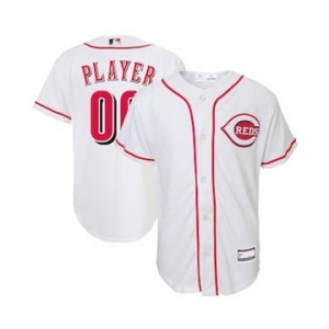 Youth Cincinnati Reds White Home Custom Baseball Baseball Jersey