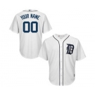 Youth Detroit Tigers White Custom Cool Base Baseball Baseball Jersey