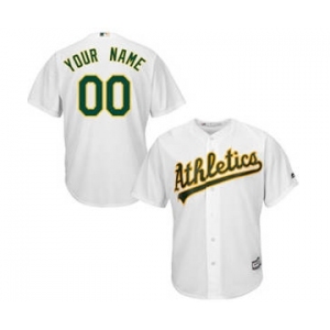 Youth Oakland Athletics White Custom Cool Base Baseball Baseball Jersey