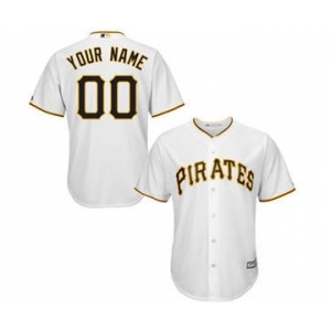 Youth Pittsburgh Pirates White Custom Cool Base Baseball Baseball Jersey