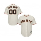 Youth San Francisco Giants Cream Custom Cool Base Baseball Baseball Jersey