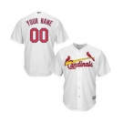 Youth St. Louis Cardinals White Custom Cool Base Baseball Baseball Jersey