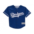 Toddler Los Angeles Dodgers Majestic Official Cool Base Customized Jersey - Royal