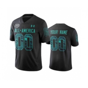 Men's Black Custom Jersey 2020 All-America Football Game