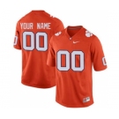 Men's Clemson Tigers Custom Name Number Jersey Orange NCAA 19-20