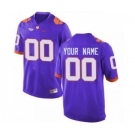 Men's Clemson Tigers Custom Name Number Jersey Purple NCAA 19-20