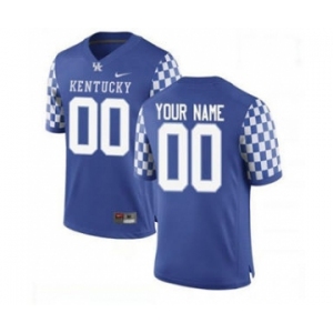 Men's Kentucky Wildcats Custom Name Number Navy College Football Jersey