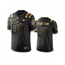 Men's LSU Tigers Custom Black Gold College Football 2020 National Champions Jersey