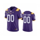 Men's LSU Tigers Custom Purple College Football 2020 National Champions Jersey