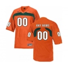 Men's Miami Hurricanes Custom Name Number Jersey Orange NCAA 19-20