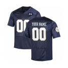 Men's Notre Dame Fighting Irish Custom Name Number NCAA Jersey - Navy