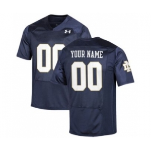 Men's Notre Dame Fighting Irish Custom Name Number NCAA Jersey - Navy