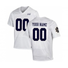 Men's Notre Dame Fighting Irish Custom Name Number NCAA Jersey - White