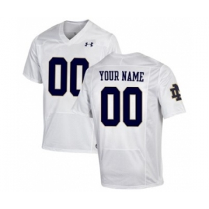 Men's Notre Dame Fighting Irish Custom Name Number NCAA Jersey - White