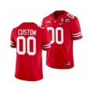 Men's Ohio State Buckeyes Custom 2021 Sugar Bowl Jersey Scarlet Playoff Home