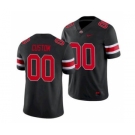 Men's Ohio State Buckeyes Custom Black Football Alternate Game Jersey