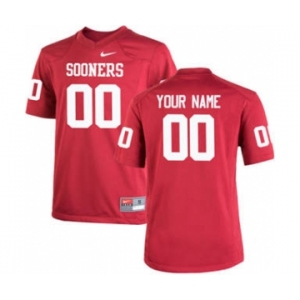 Men's Oklahoma Sooners Jersey Custom Name Number Red Stitched NCAA