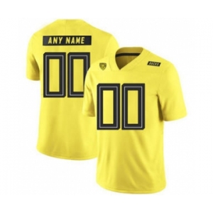 Men's Oregon Ducks Custom Name Number Yellow College Football Jersey