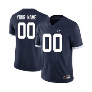 Men's Penn State Nittany Lions Custom Name Number Navy NCAA Jersey