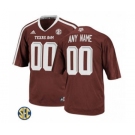 Men's Texas A&M Aggies Custom Name Number Jersey NCAA Scarlet 19-20