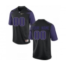 Men's Washington Huskies Custom Name Number Jersey Black NCAA