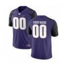 Men's Washington Huskies Custom Name Number Jersey Purple NCAA