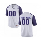 Men's Washington Huskies Custom Name Number Jersey White NCAA