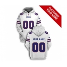 Men's Buffalo Bills Active Player Custom 2021 White Pullover Football Hoodie