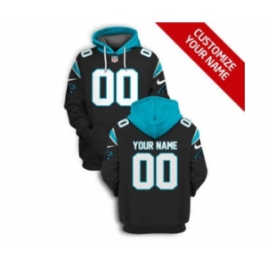 Men's Carolina Panthers Active Player Custom 2021 Black Pullover Football Hoodie