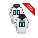 Men's Carolina Panthers Active Player Custom 2021 White Pullover Football Hoodie