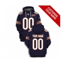 Men's Chicago Bears Active Player Custom 2021 Navy 100th Season Pullover Football Hoodie