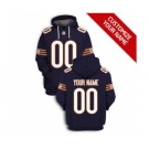 Men's Chicago Bears Active Player Custom 2021 Navy Pullover Football Hoodie