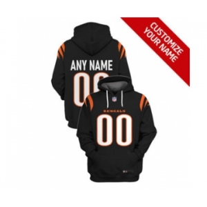 Men's Cincinnati Bengals Active Player Custom 2021 Black Pullover Football Hoodie 2