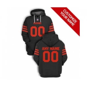 Men's Cleveland Browns Active Player Custom 2021 Brown Color Rush Pullover Football Hoodie