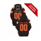 Men's Cleveland Browns Active Player Custom 2021 Brown Pullover Football Hoodie