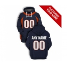 Men's Denver Broncos Active Player Custom 2021 Navy Pullover Football Hoodie