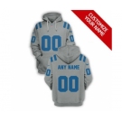 Men's Detroit Lions Active Player Custom 2021 Grey Pullover Football Hoodie