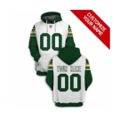 Men's Green Bay Packers Active Player Custom 2021 White Pullover Football Hoodie