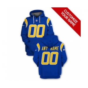 Men's Los Angeles Chargers Active Player Custom 2021 Royal Pullover Football Hoodie
