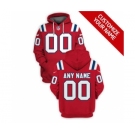 Men's New England Patriots Active Player Custom 2021 Red Pullover Football Hoodie