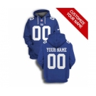 Men's New York Giants Active Player Custom 2021 Blue Pullover Football Hoodie