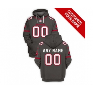 Men's Tampa Bay Buccaneers Active Player Custom 2021 Gray Pullover Football Hoodie