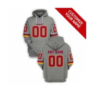 Men's Washington Football Team Active Player Custom 2021 Gray Pullover Football Hoodie