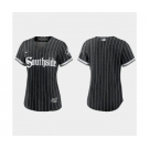 Women Chicago White Sox Black 2021 City Connect Replica Jersey