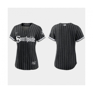 Women Chicago White Sox Black 2021 City Connect Replica Jersey