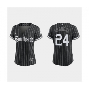 Women Chicago White Sox Yasmani Grandal Black 2021 City Connect Replica Jersey
